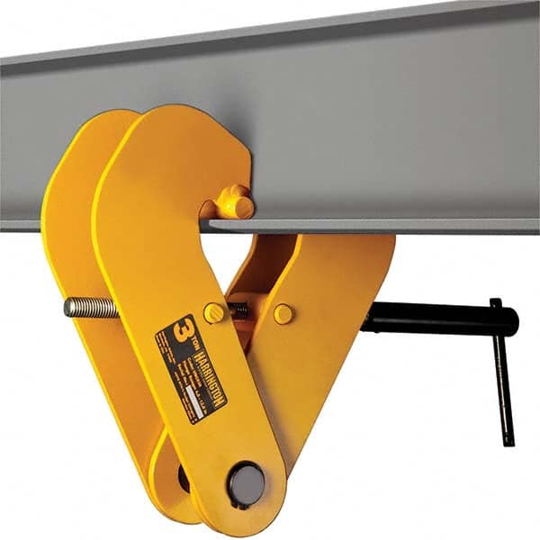 Harrington Hoist - Lifting Clamps Type: Beam Clamp Minimum Grip (Inch): 0.8280 - Caliber Tooling