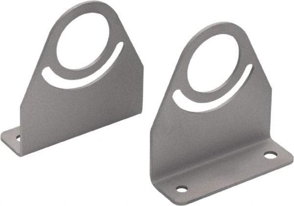 Waldmann Lighting - Task & Machine Light Mounting Bracket Set - Silver, For Use with Mach LED Plus 40 - Caliber Tooling