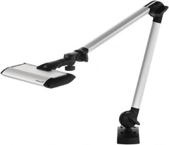 Waldmann Lighting - 40 Inch, Articulated, Clamp Mounted, LED, Silver, General Purpose Task Light - 14 Watt, 100 to 240 Volt, Nonmagnifying - Caliber Tooling