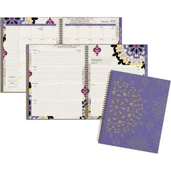 AT-A-GLANCE - 128 Sheet, 8-1/2 x 11", Weekly/Monthly Appointment Book - Purple - Caliber Tooling