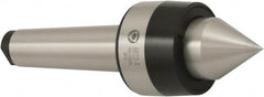 Bison - MT6 Morse Taper Shank, 90mm Head Diam, Live Center - 3,000 Max RPM, 60.5mm Point Diam, 2.46" Point Len, 3,086 Lb Max Workpc, Standard Point - Caliber Tooling