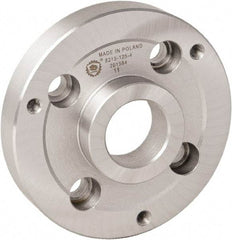 Bison - Adapter Back Plate for 5" Diam Bison Set-Tru Lathe Chucks - A1/A2-6 Mount, 35mm Through Hole Diam - Caliber Tooling