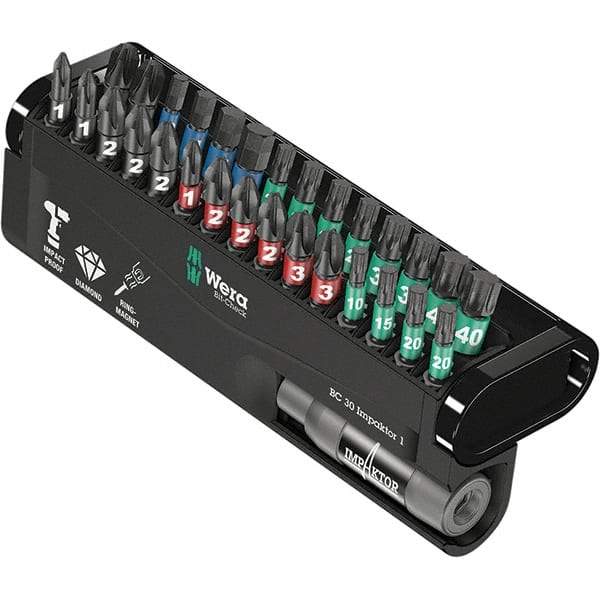 Wera - Power & Impact Screwdriver Bit Sets Point Type: Hex; Phillips; Torx Tool Type: Hex; Phillips; Torx - Caliber Tooling