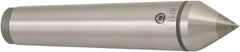 Bison - 0.48" Head Diam, Standard Point Solid Dead Center - 1MT Morse Taper, 7mm Point Diam, 3-5/32" OAL - Caliber Tooling