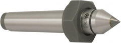 Bison - 1.24" Head Diam, Standard Point Solid Dead Center - 4MT Morse Taper, 14mm Point Diam - Caliber Tooling