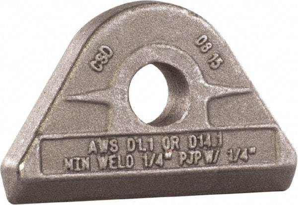 Mag-Mate - 43/64" ID, 4,000 Lb Capacity Pad Eye - Carbon Steel - Caliber Tooling