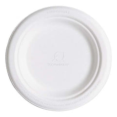 ECO PRODUCTS - Renewable & Compostable Sugarcane Plates, 6", 1000/Carton - Caliber Tooling