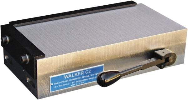 Walker - Fine Pole Rectangular Permanent Chuck - 18" Long x 12" Wide x 2.79" High - Caliber Tooling