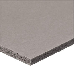 Value Collection - 1/4" Thick x 1/2" Wide x 6' Long Gray Closed Cell Silicone Foam Rubber Roll - Stock Length, Adhesive Back, -60°F to 400°F - Caliber Tooling