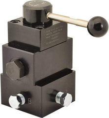 Value Collection - 4.5 GPM 3/8-18 Inlet Aluminum Alloy Hydraulic Control Valve - 10,000 psi, 4.21" Wide x 6.93" Long - Caliber Tooling