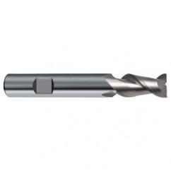 14mm Dia. - 83mm OAL - 45° Helix Bright Carbide End Mill - 2 FL - Caliber Tooling