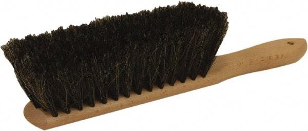 O-Cedar - 13" OAL, Horsehair Counter Brush - 2-1/2" Bristle Length, 8" Long x 2-1/2" Wide Head, Wood Handle, Gray - Caliber Tooling