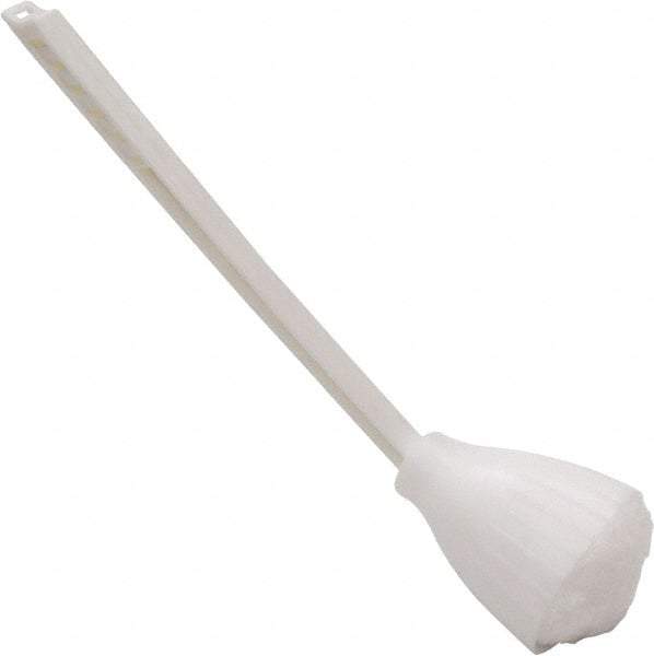 O-Cedar - 13" OAL Toilet Bowl Swab - Acrylon Bristles, Plastic Handle, White - Caliber Tooling