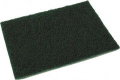 O-Cedar - 9" Long x 6" Wide x 1/2" Thick Scouring Pad - Medium-Duty, Green - Caliber Tooling