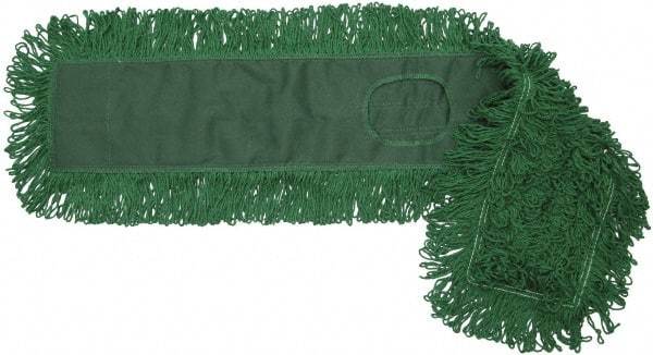 O-Cedar - 60" Long x 5" Wide Cotton Dust Mop Head - Slip-On/Slip-Through Backing, Launderable - Caliber Tooling