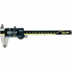 Mitutoyo - 0 to 6" Range 0.01mm Resolution, Electronic Caliper - Steel with 40mm Carbide-Tipped Jaws, 0.001" Accuracy - Caliber Tooling