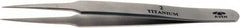 Aven - 4-3/4" OAL 2-SA Precision Tweezers - Fine Straight Point - Caliber Tooling