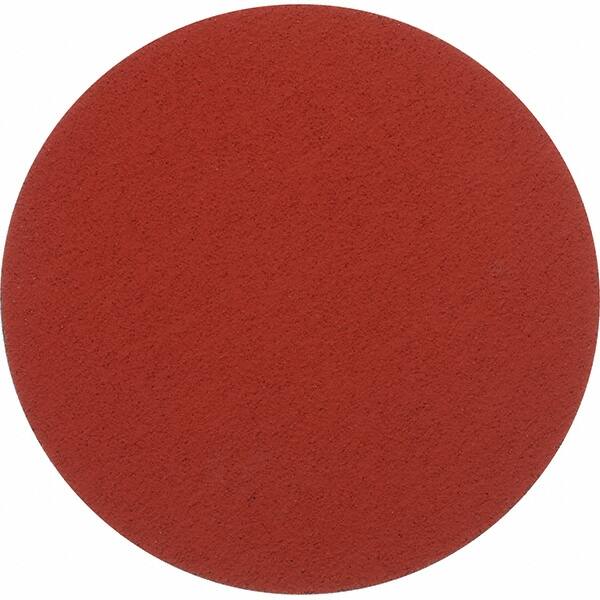 Norton - 12" Diam, 36 Grit Ceramic Adhesive PSA Disc - Very Coarse, Orange, Y Weighted Cloth Backing - Caliber Tooling