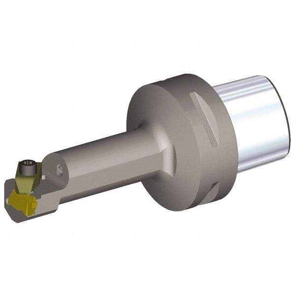 Kennametal - Insert Style NG 2R, 100mm Head Length, Left Hand Cut, Internal Modular Threading Cutting Unit Head - System Size PSC50, 13mm Center to Cutting Edge, Series Top Notch - Caliber Tooling