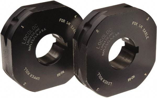 Loos & Co. - 3/16" Ball Terminal Roll Die - Metal/Black - Caliber Tooling