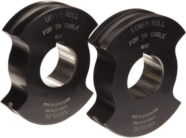 Loos & Co. - 3/8" Straight Shank Terminal Roll Die - Metal/Black - Caliber Tooling