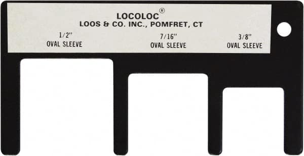 Loos & Co. - 3/8 to 1/2 Inch Range, Wire and Sheet Metal Gage - Use with Cable Sleeve Swaging - Caliber Tooling