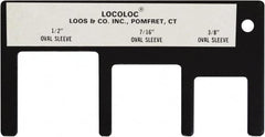 Loos & Co. - 3/8 to 1/2 Inch Range, Wire and Sheet Metal Gage - Use with Cable Sleeve Swaging - Caliber Tooling