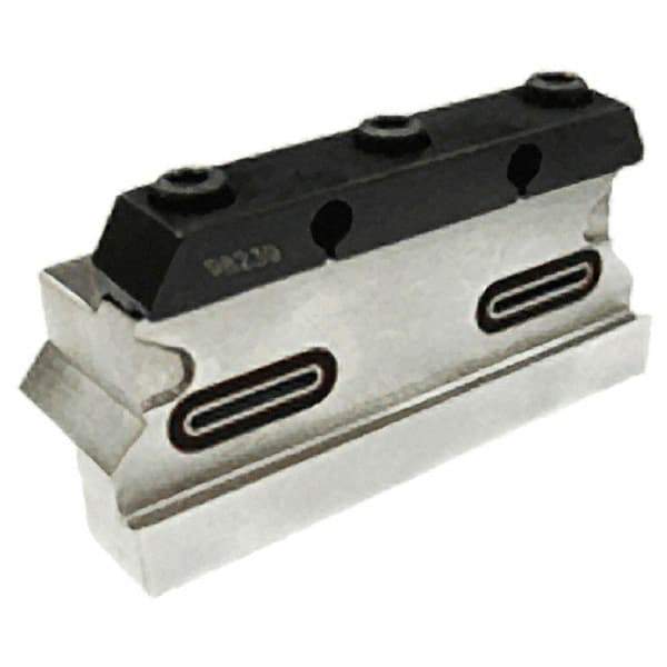 Iscar - Tool Block Style TGTBU, 32mm Blade Height, 100mm OAL, 51.4mm OAH, Indexable Cutoff Blade Tool Block - 20mm Shank Height, 19mm Shank Width, Through Coolant, Series JetHPLine - Caliber Tooling