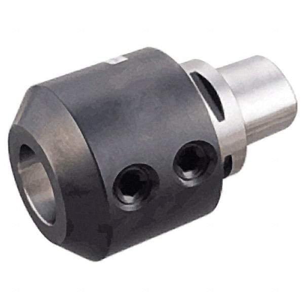 Iscar - C6 Modular Connection 1/4" Hole End Mill Holder/Adapter - 63/64" Nose Diam, 2.165" Projection, Through-Spindle Coolant - Exact Industrial Supply