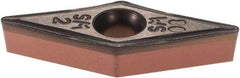 Iscar - VCMT332 SM Grade IC6025 Carbide Turning Insert - TiCN/Al2O3/TiN Finish, 35° Diamond, 3/8" Inscr Circle, 3/16" Thick, 1/32" Corner Radius - Caliber Tooling