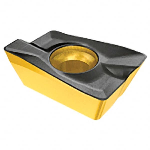 Iscar - HM90 ADCT150508 Grade IC330 Carbide Milling Insert - TiCN/TiN Finish, 0.252" Thick, 0.8mm Corner Radius - Caliber Tooling