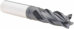 Iscar - 1/2", 4 Flute, Single End, Solid Carbide, 0.023" Corner Radius End Mill - 3" OAL, Right Hand Flute, 1" LOC, Right Hand Cut - Caliber Tooling