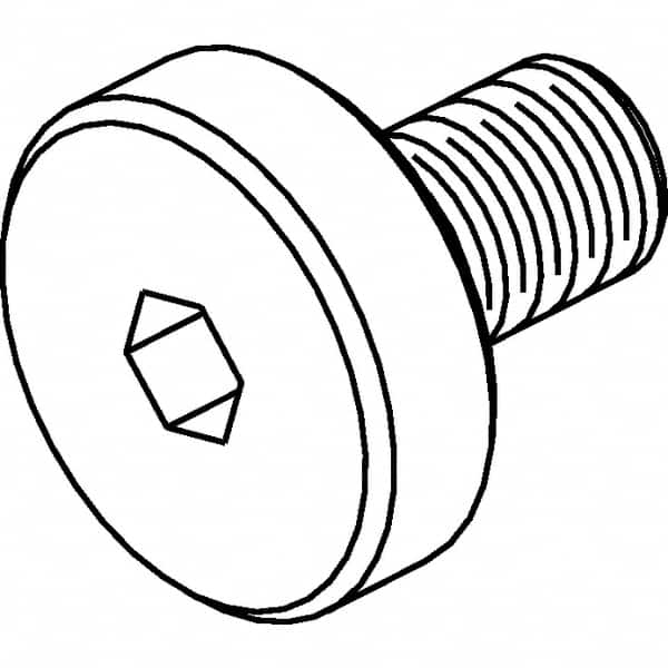 Kennametal - 32mm Compatible Pilot Diameter, Shell Mill Holder Lock Screw - M16x2 Thread - Exact Industrial Supply