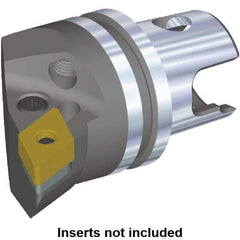 Kennametal - Right Hand Cut, Size KM40, DN.. Insert Compatiblity, Internal or External Modular Turning & Profiling Cutting Unit Head - 27mm Ctr to Cutting Edge, 40mm Head Length, Through Coolant, Series Kenlever - Caliber Tooling