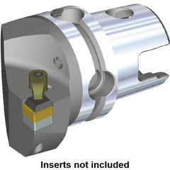 Kennametal - Right Hand Cut, Size KM63, CN.. Insert Compatiblity, Internal or External Modular Turning & Profiling Cutting Unit Head - 43mm Ctr to Cutting Edge, 60mm Head Length, Through Coolant - Caliber Tooling