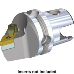 Kennametal - Left Hand Cut, Size KM50, DN.. Insert Compatiblity, Modular Turning & Profiling Cutting Unit Head - 50mm Head Length, Through Coolant, Series M-Clamping - Caliber Tooling