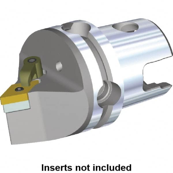 Kennametal - Neutral Cut, Size KM50, DN.. Insert Compatiblity, Modular Turning & Profiling Cutting Unit Head - 50mm Head Length, Through Coolant, Series M-Clamping - Caliber Tooling