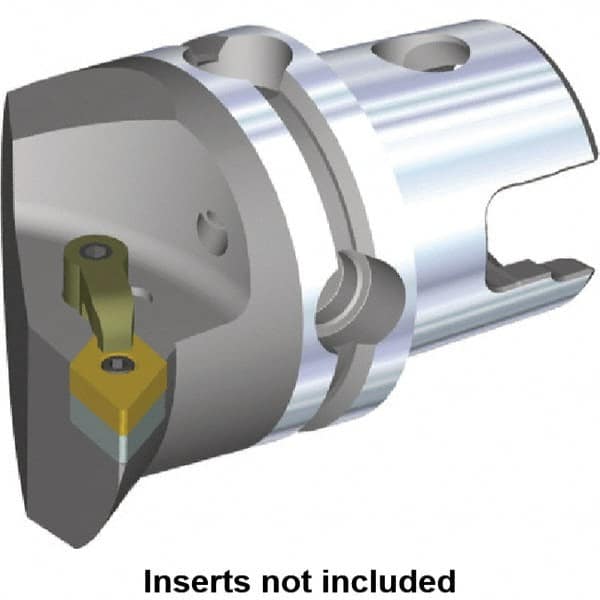 Kennametal - Right Hand Cut, Size KM50, DN.. Insert Compatiblity, Internal or External Modular Turning & Profiling Cutting Unit Head - 35mm Ctr to Cutting Edge, 50mm Head Length, Through Coolant, Series M-Clamping - Caliber Tooling