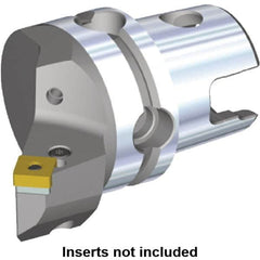 Kennametal - Right Hand Cut, Size KM50, SN.. Insert Compatiblity, Internal or External Modular Turning & Profiling Cutting Unit Head - 35mm Ctr to Cutting Edge, 50mm Head Length, Through Coolant, Series Kenlever - Caliber Tooling