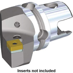 Kennametal - Right Hand Cut, Size KM40, SN.. Insert Compatiblity, Modular Turning & Profiling Cutting Unit Head - 24mm Ctr to Cutting Edge, 40mm Head Length, Through Coolant, Series Kenlever - Caliber Tooling