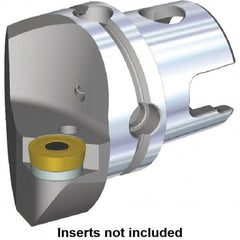 Kennametal - Right Hand Cut, Size KM80, RC.. Insert Compatiblity, Modular Turning & Profiling Cutting Unit Head - 53mm Ctr to Cutting Edge, 70mm Head Length, Through Coolant, Series Kenlever - Caliber Tooling