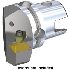 Kennametal - NG2L Insert, 40mm Head Length, Modular Grooving Cutting Unit Head - Left Hand Cut, System Size KM40, Through Coolant, Series Top Notch - Caliber Tooling