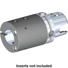 Kennametal - 12mm Bore Diam, 40mm Body Diam x 60mm Body Length, Boring Bar Holder & Adapter - 0.1575" Screw Thread Lock, 52mm Bore Depth, Internal & External Coolant - Exact Industrial Supply