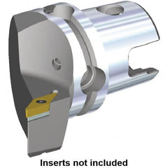 Kennametal - Right Hand Cut, Size KM40, VB.. Insert Compatiblity, Modular Turning & Profiling Cutting Unit Head - 27mm Ctr to Cutting Edge, 47mm Head Length, Through Coolant, Series S-Clamping - Caliber Tooling