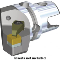 Kennametal - Left Hand Cut, Size KM50, SN.X Insert Compatiblity, Modular Turning & Profiling Cutting Unit Head - 35mm Ctr to Cutting Edge, 50mm Head Length, Through Coolant - Caliber Tooling