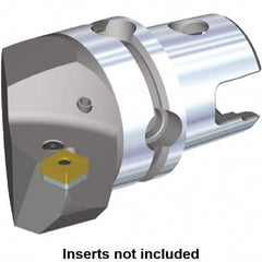 Kennametal - Left Hand Cut, Size KM40, SN.. Insert Compatiblity, Internal or External Modular Turning & Profiling Cutting Unit Head - 27mm Ctr to Cutting Edge, 40mm Head Length, Through Coolant, Series Kenlever - Caliber Tooling