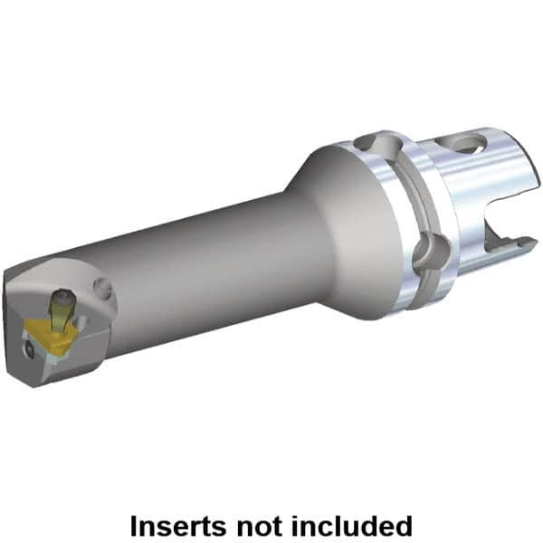 Kennametal - Insert Style LT 16NR, 110mm Head Length, Right Hand Cut, Internal Modular Threading Cutting Unit Head - System Size KM40TS, 22mm Center to Cutting Edge, Series LT Threading - Caliber Tooling