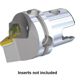 Kennametal - Neutral Cut, Size KM40, VN.. Insert Compatiblity, Modular Turning & Profiling Cutting Unit Head - 50mm Head Length, Through Coolant, Series M-Clamping - Caliber Tooling