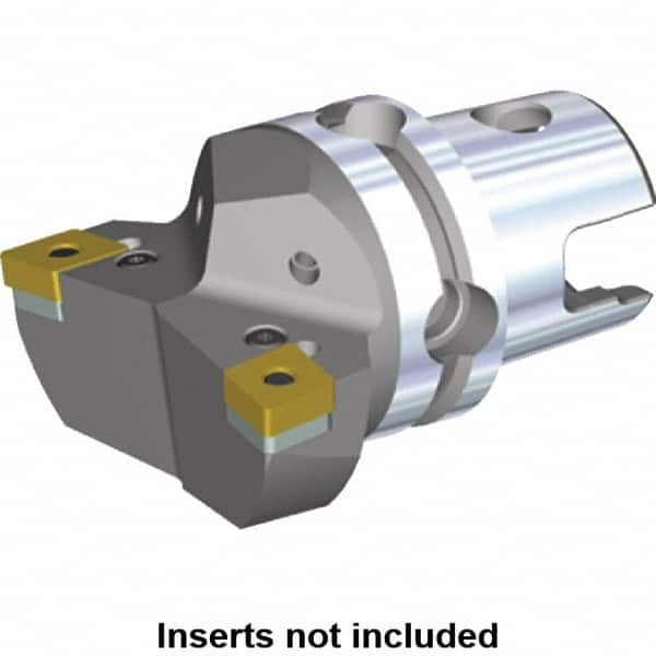 Kennametal - Left Hand Cut, Size KM40, CN.. Insert Compatiblity, Internal or External Modular Turning & Profiling Cutting Unit Head - 27mm Ctr to Cutting Edge, 40mm Head Length, Through Coolant, Series Kenlever - Caliber Tooling