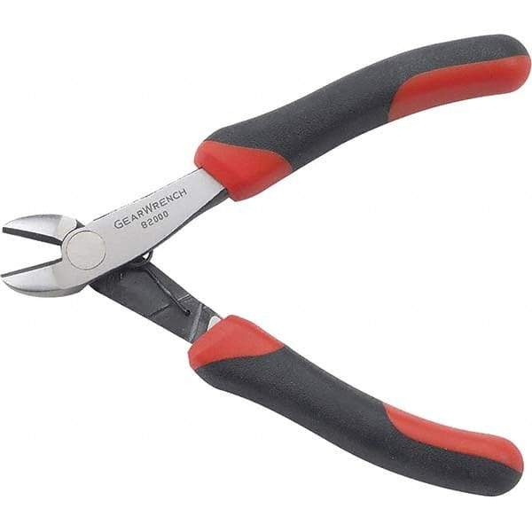 GearWrench - Cutting Pliers - 5" BLK/RED SLIM HNDL MINI DIAG CUTTING PLIERS - Caliber Tooling